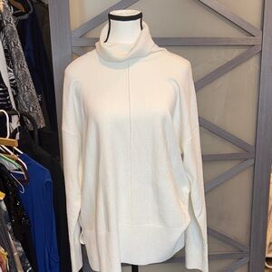 Calvin Klein Cozy White Turtleneck Sweater